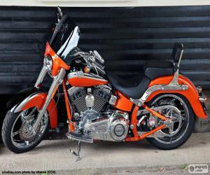 пазл Harley Davidson оранжевый